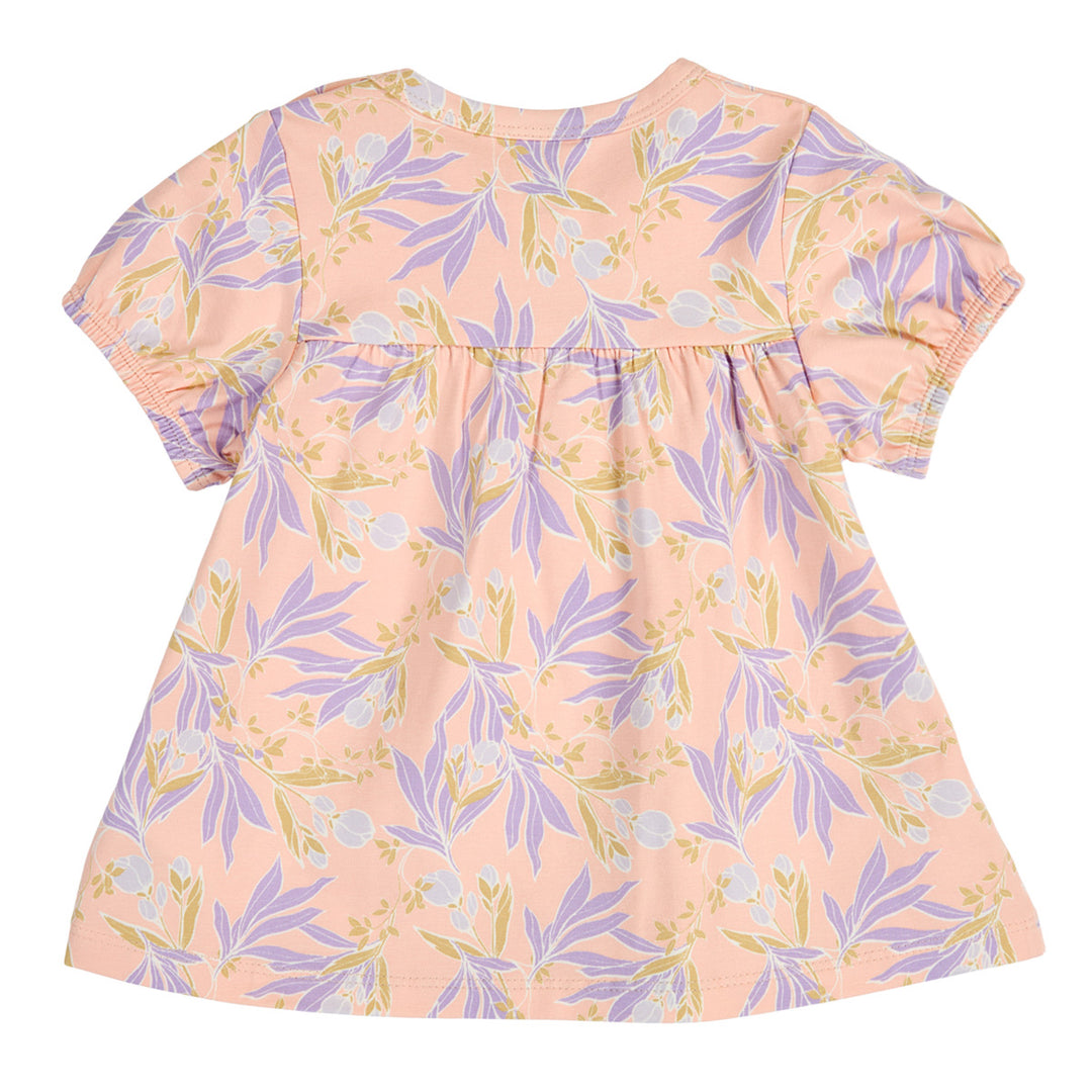 PEONY floral printed puff sleeve top