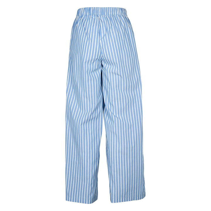 POPLIN STRIPE wide leg pants