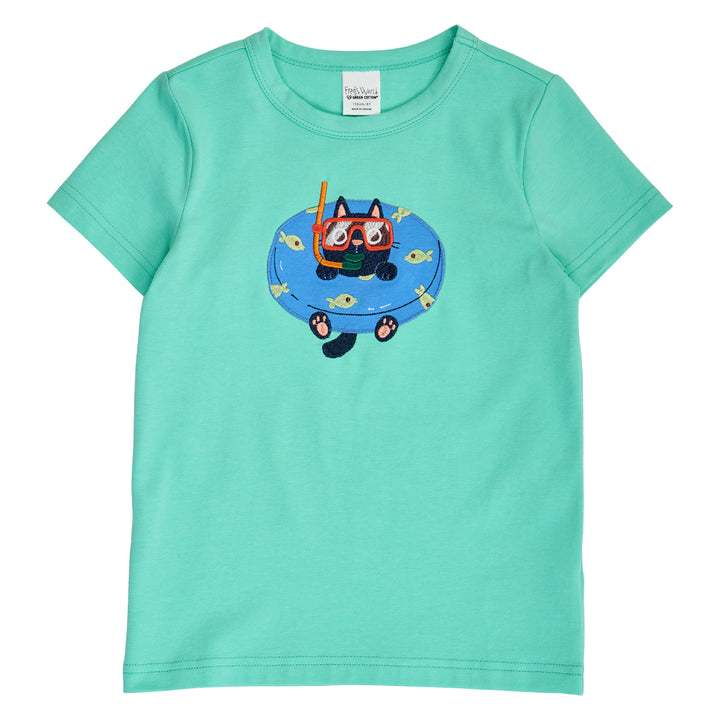 HELLO pool cat T-shirt