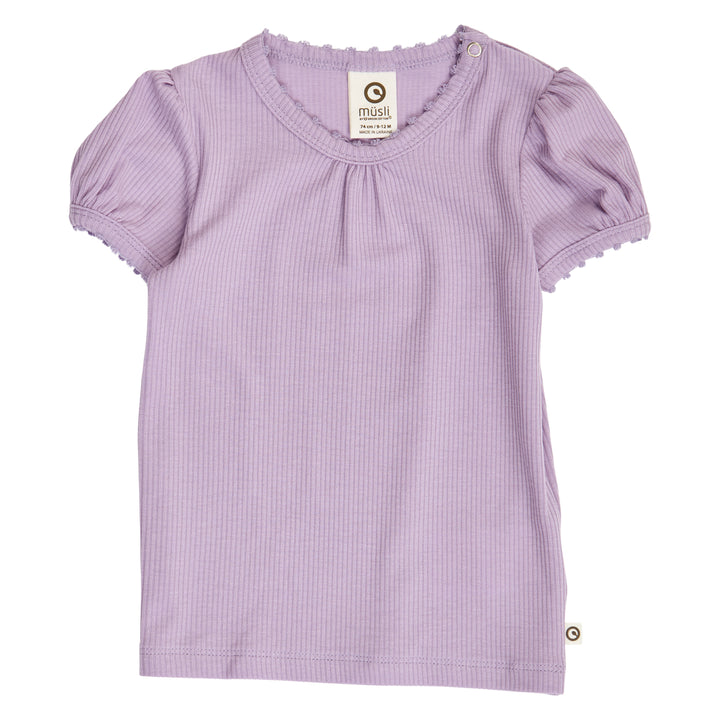 MELLOW tencel picot T-shirt