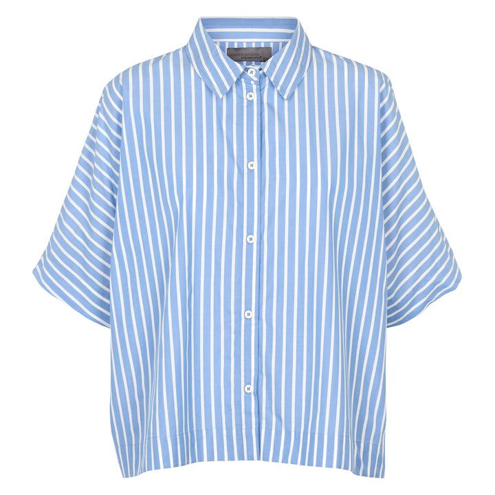 POPLIN STRIPE short shirt