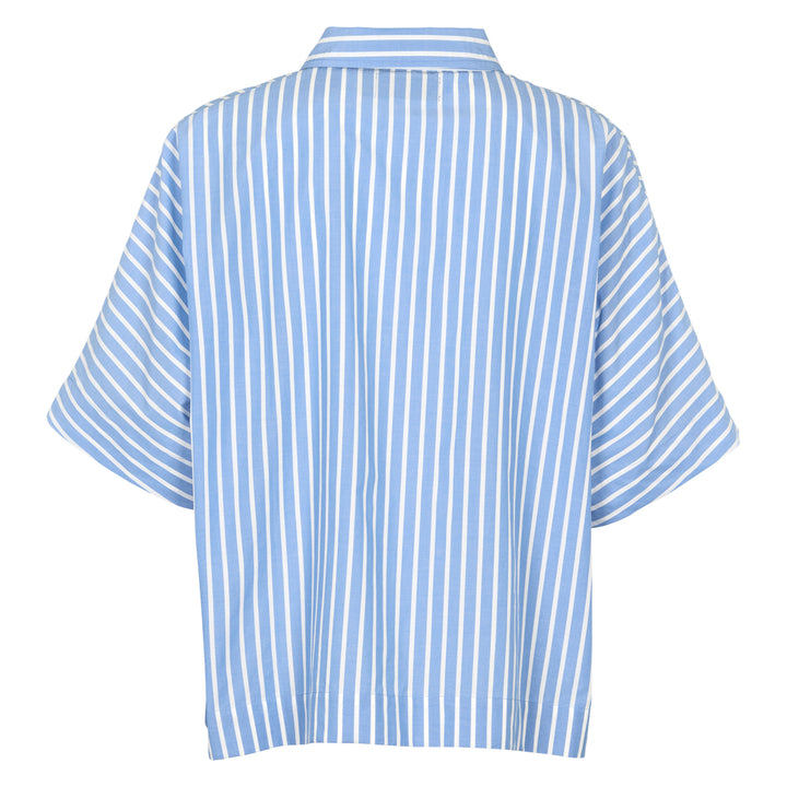 POPLIN STRIPE short shirt