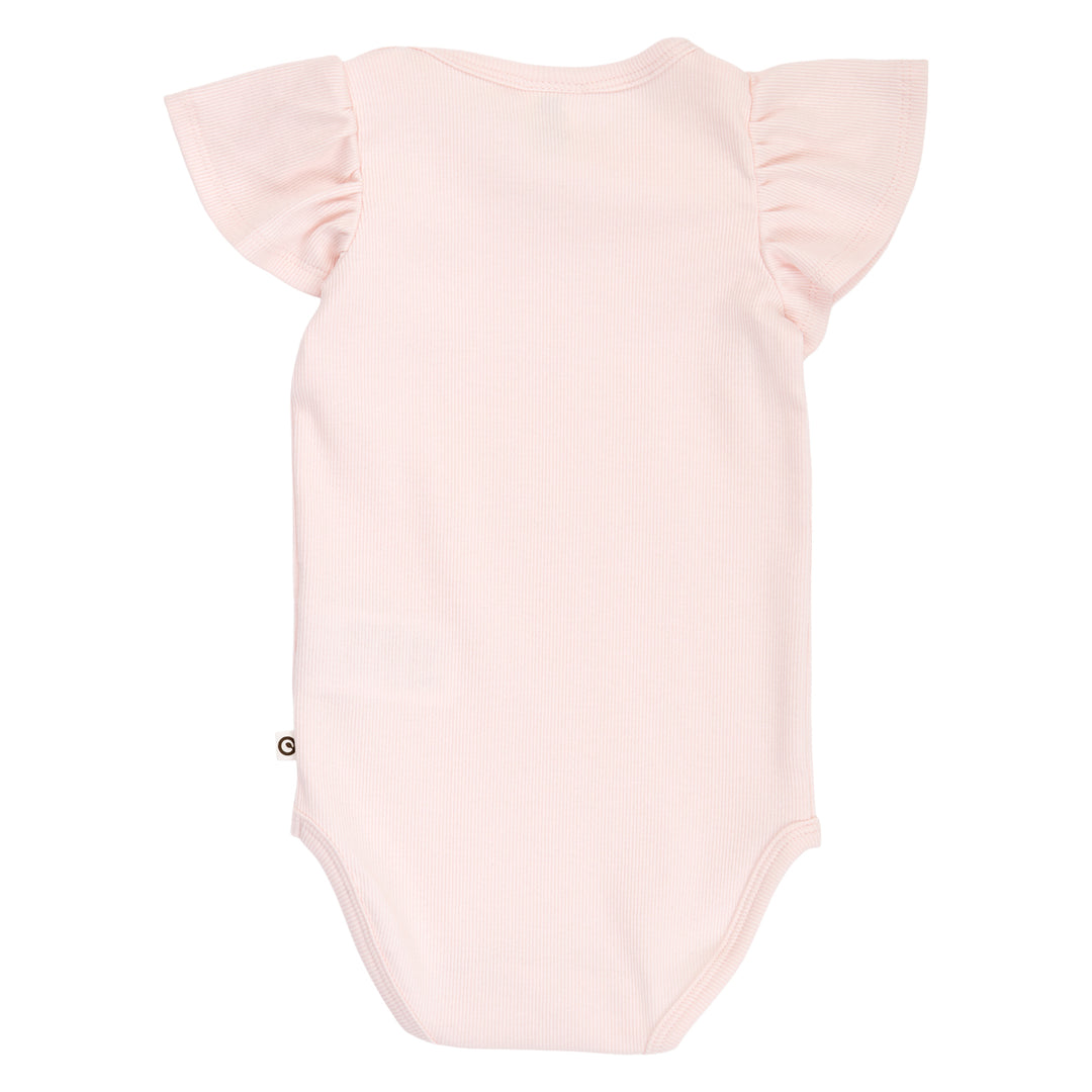 COZY ME RIB frill sleeve body