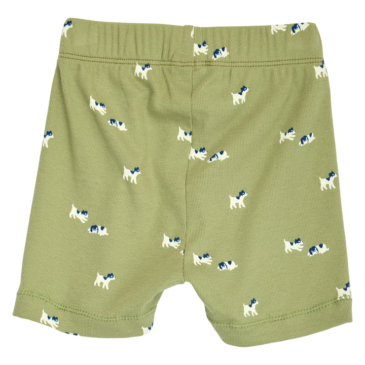 BFF rib shorts with puppies