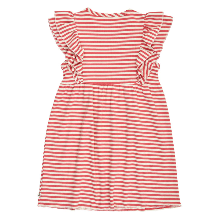 RIB STRIPE frill dress