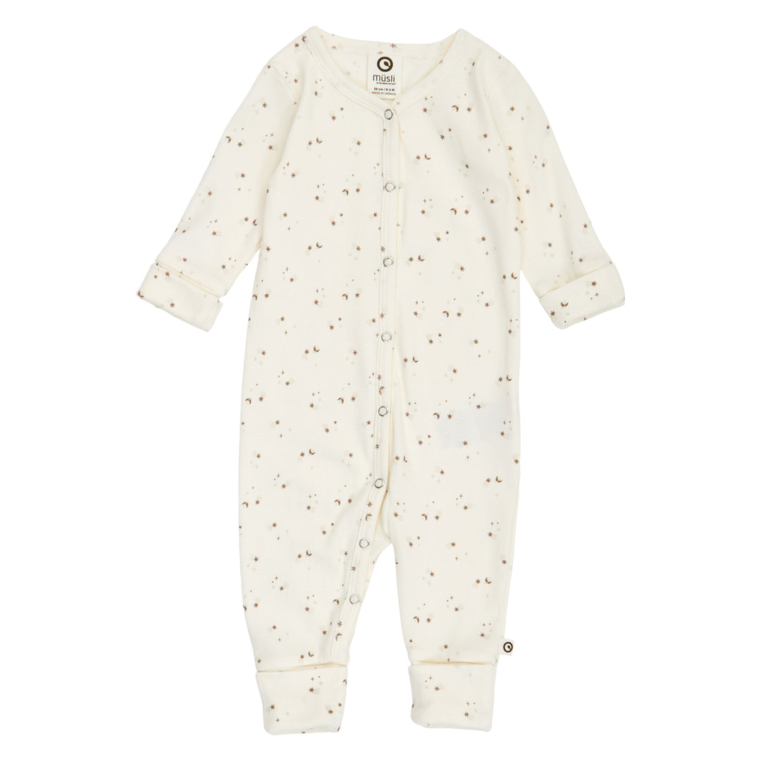 SPARKLE rib bodysuit with feet