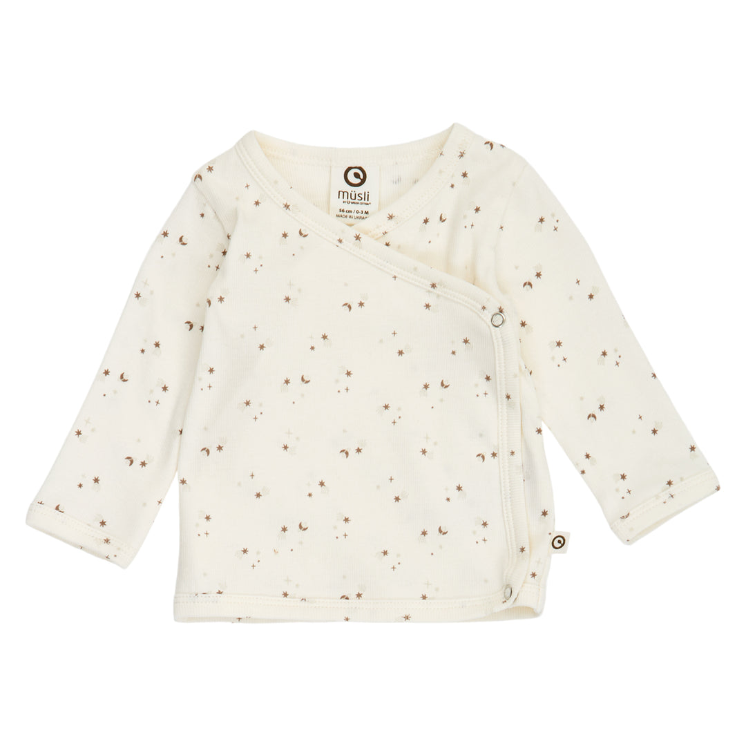 SPARKLE rib cardigan with cross closure