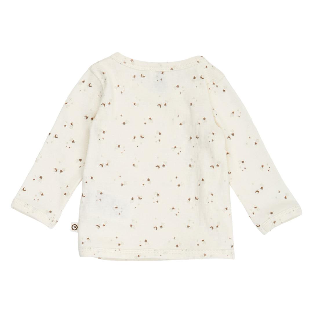 SPARKLE rib cardigan with cross closure