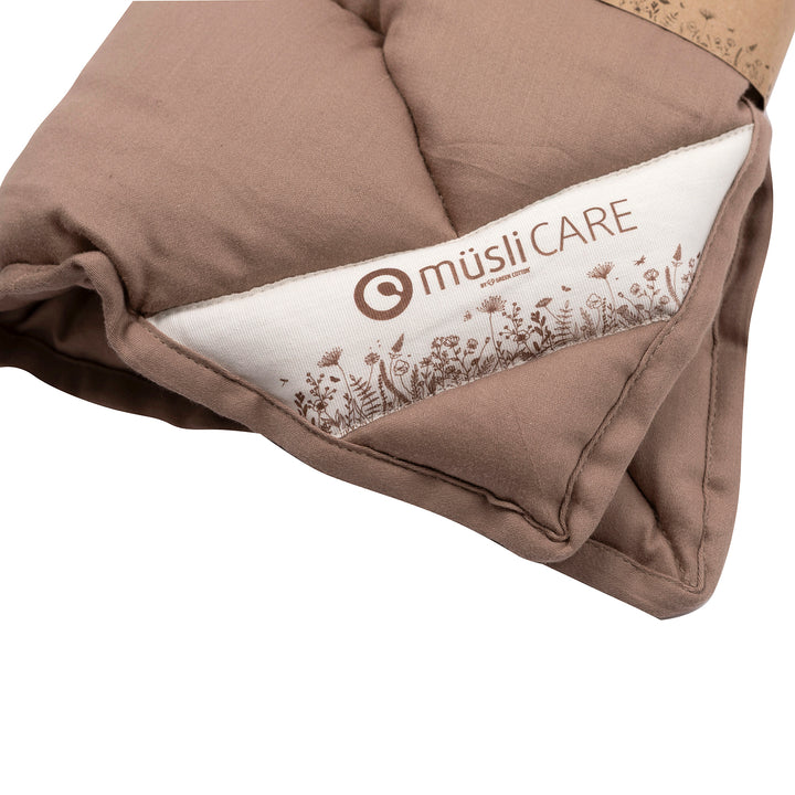 SATIN woven kapok pillow 45x40 cm