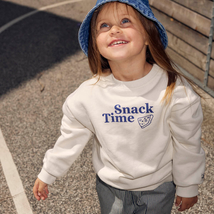 SNACK TIME printed sweattrøje