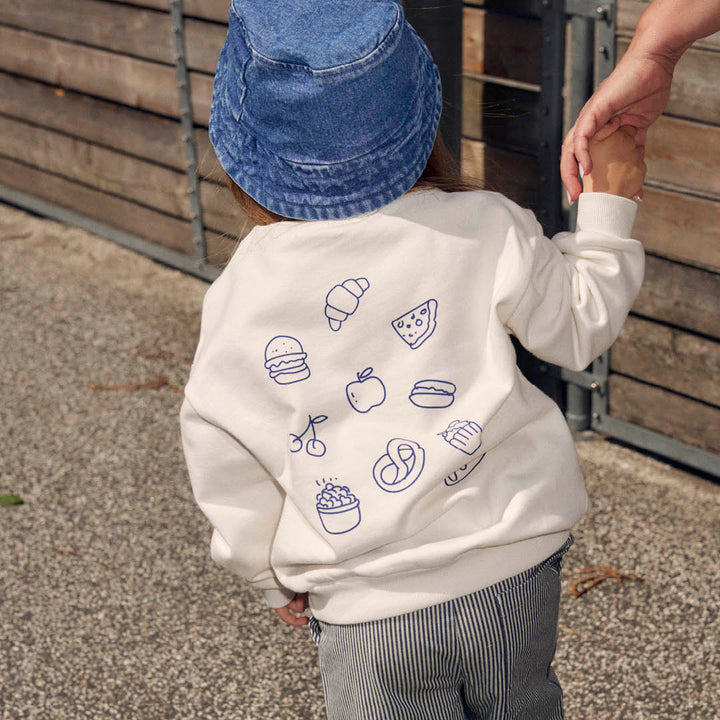 SNACK TIME printed sweattrøje