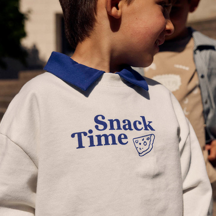 SNACK TIME printed sweattrøje