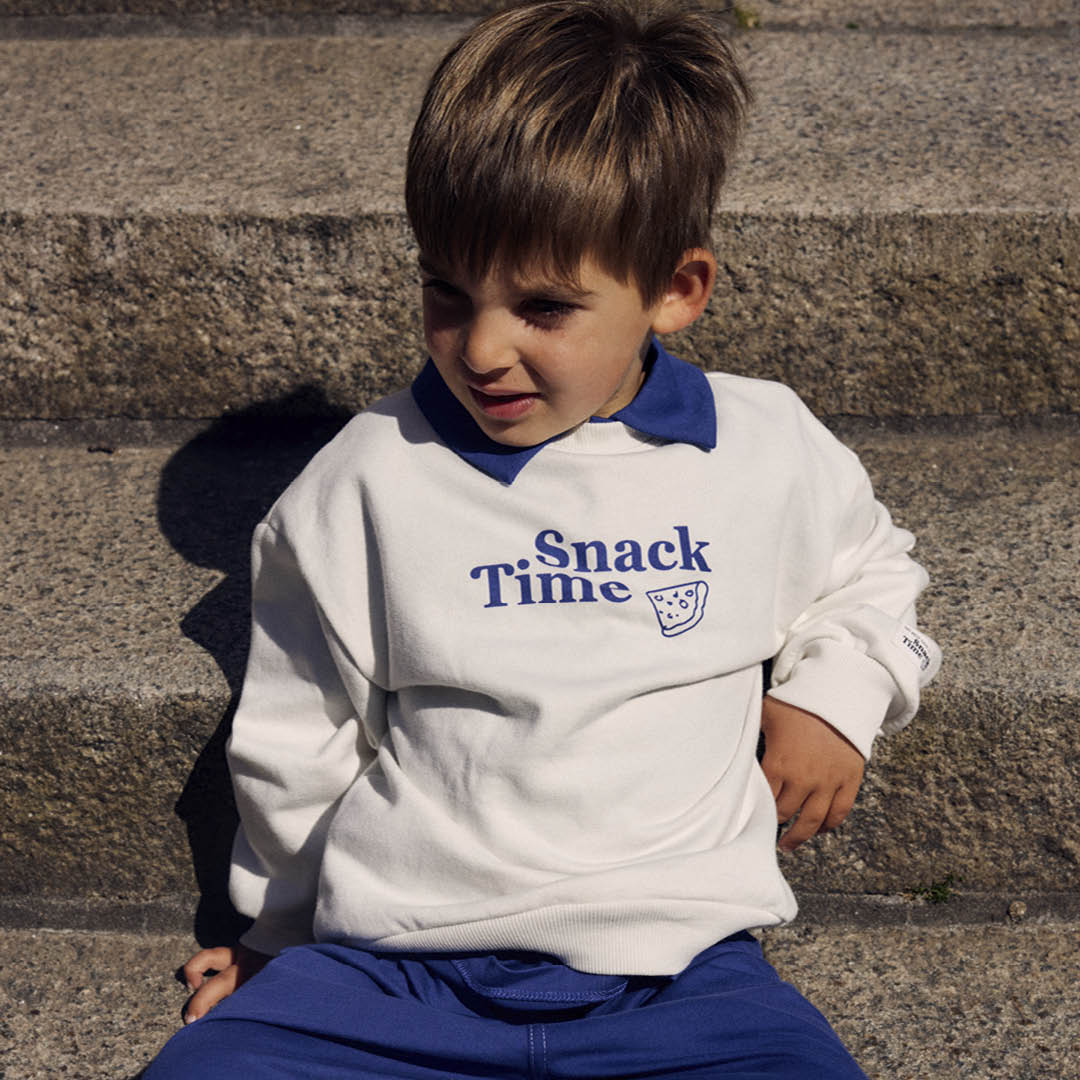 SNACK TIME printed sweattrøje