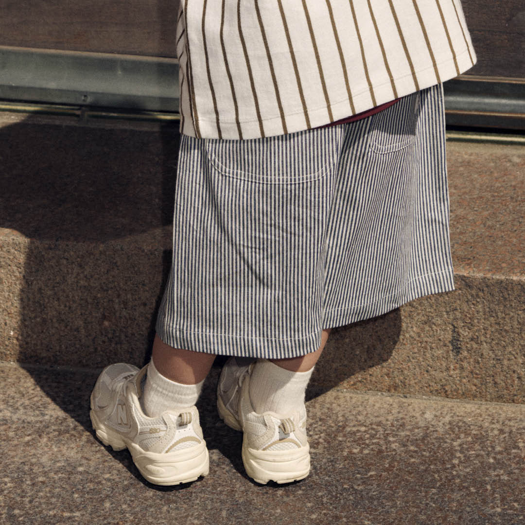 STRIPE DENIM shorts