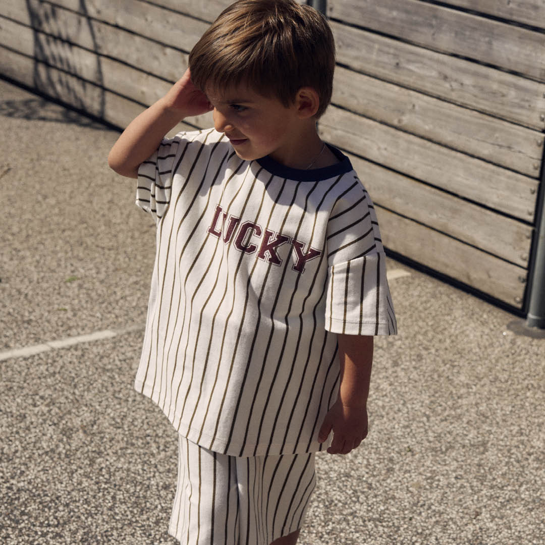 STRIPE baggy shorts