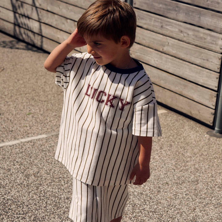 STRIPE baggy shorts