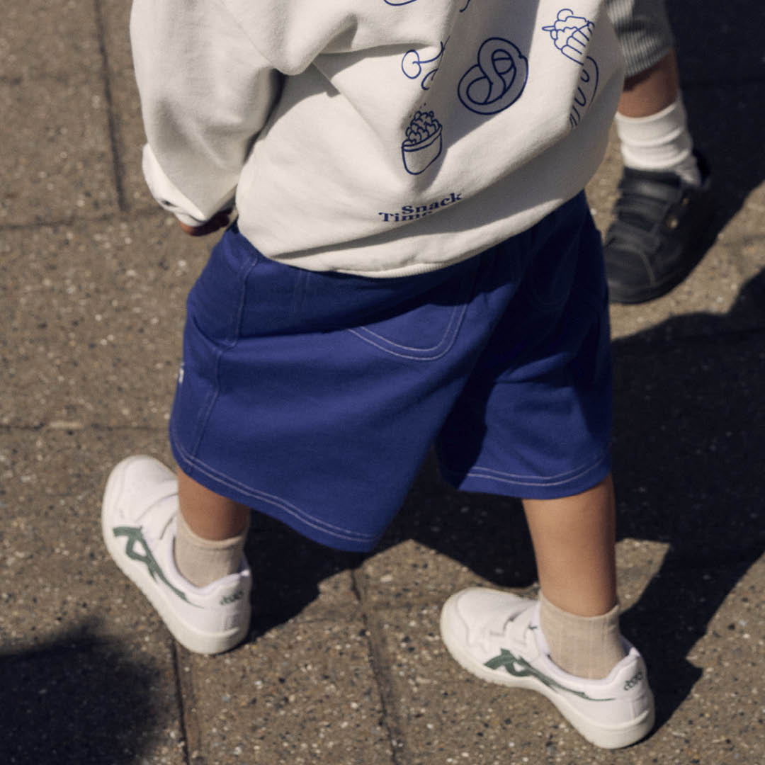 SINGLE JERSEY printed baggy shorts