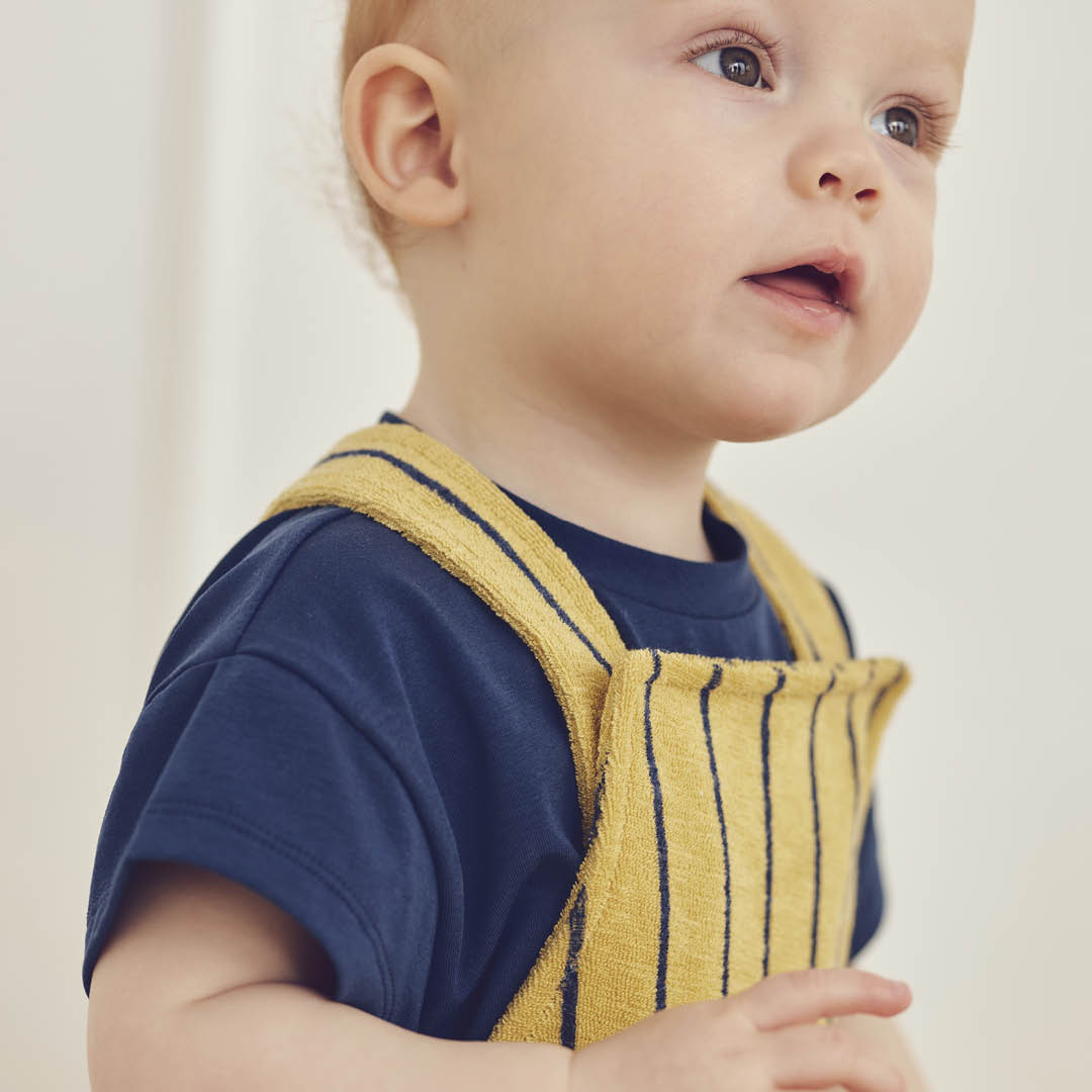 TERRY STRIPE overalls