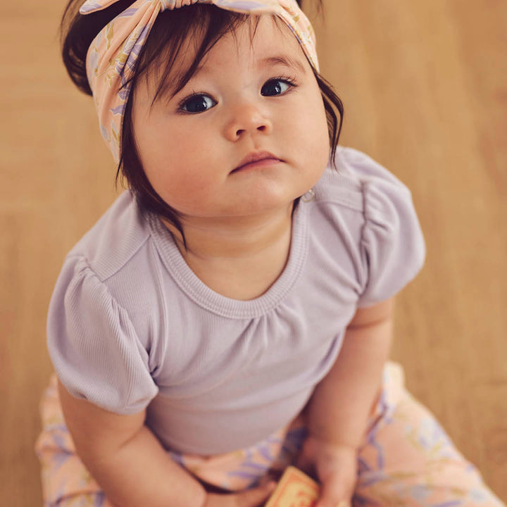 COZY ME RIB puff sleeve body