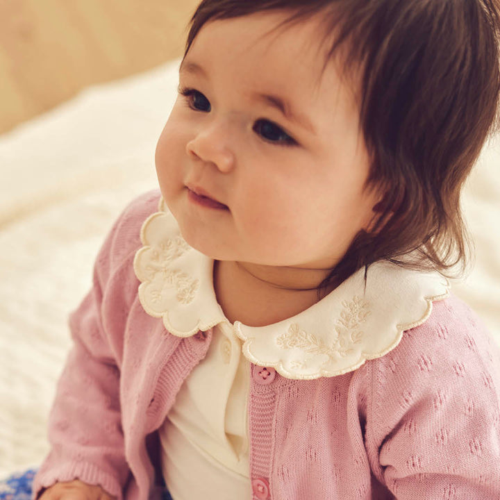 COZY ME collar puff sleeve shirt