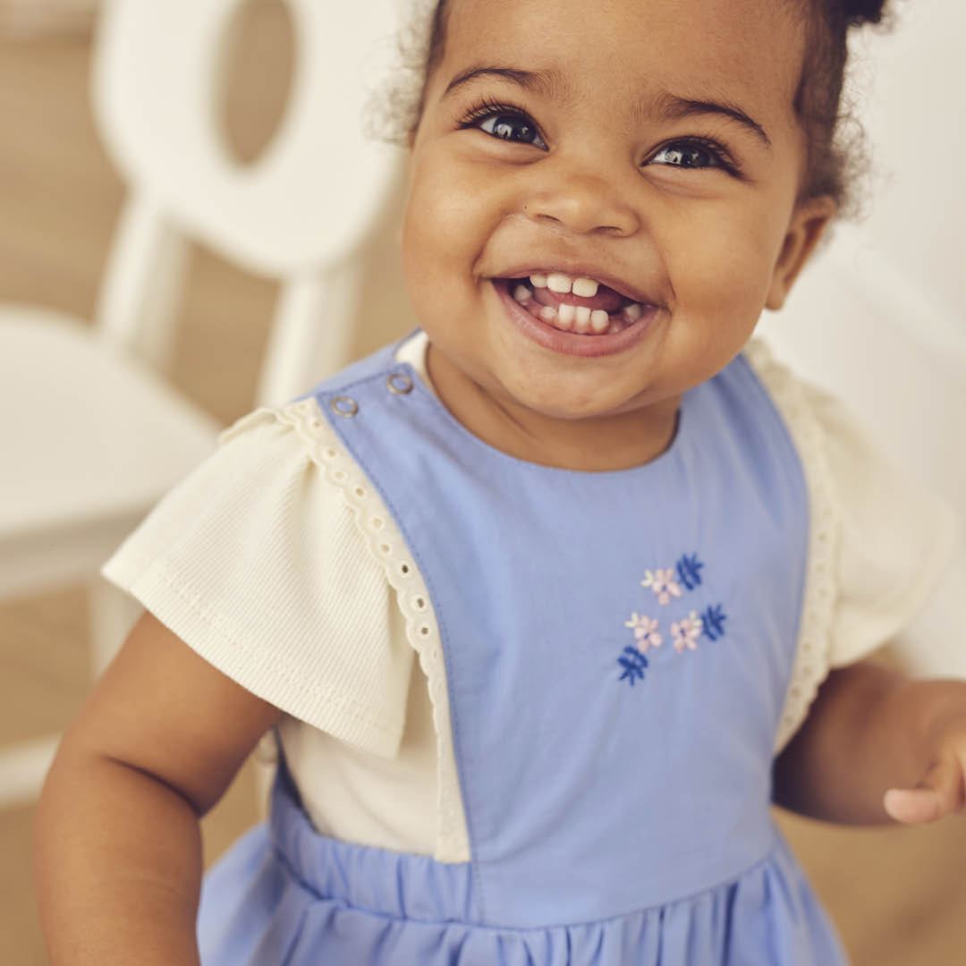 SPRING pinafore dress