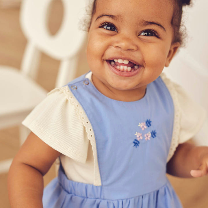 SPRING pinafore dress