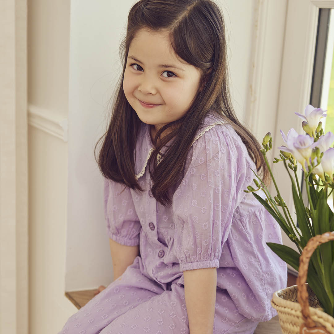 DAISY collar puff shirt