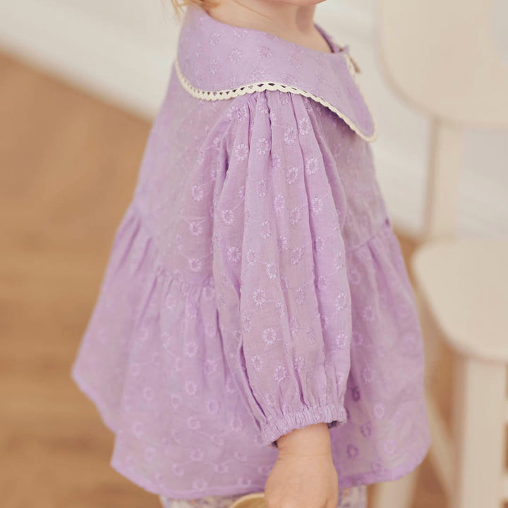 DAISY collar puff shirt