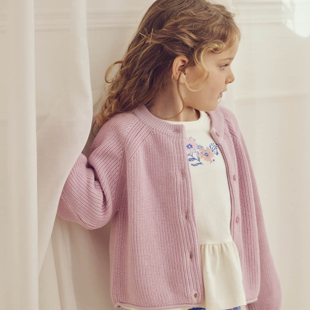 PRIMROSE knitted raglan cardigan