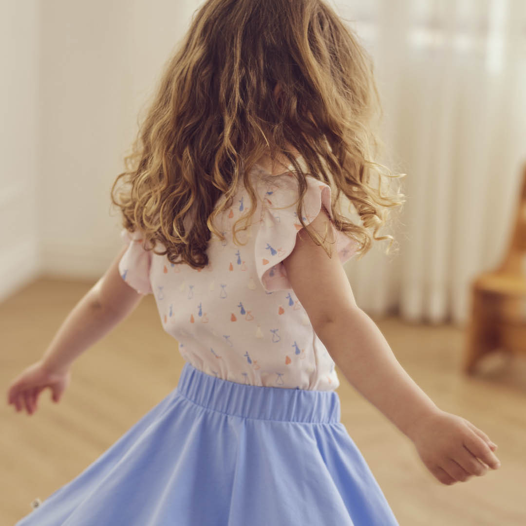 PICNIC RIB frill top