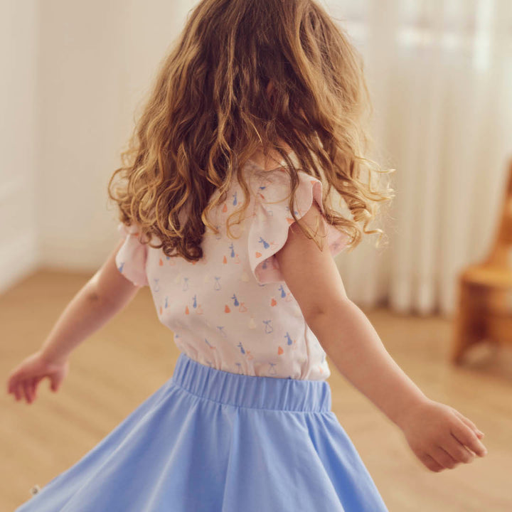 PICNIC RIB frill top