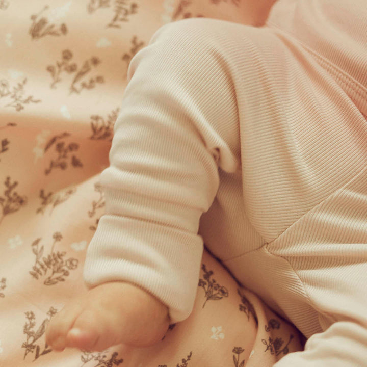 RIB pants with foldable feet