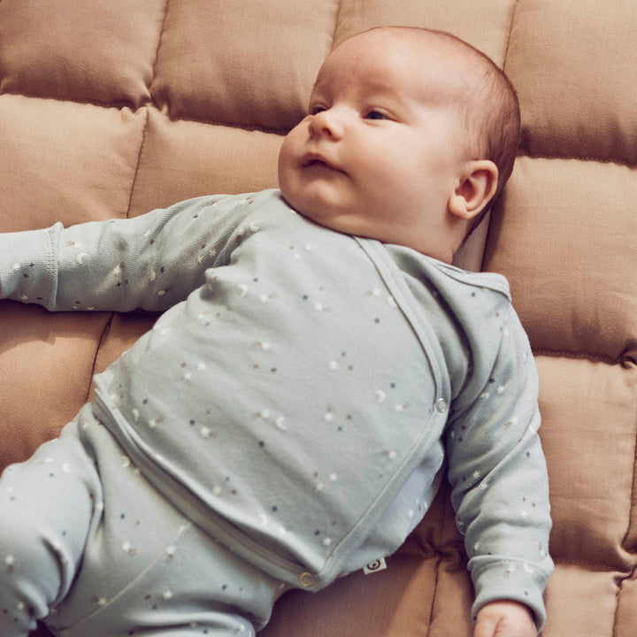 STARS rib cardigan with cross closure