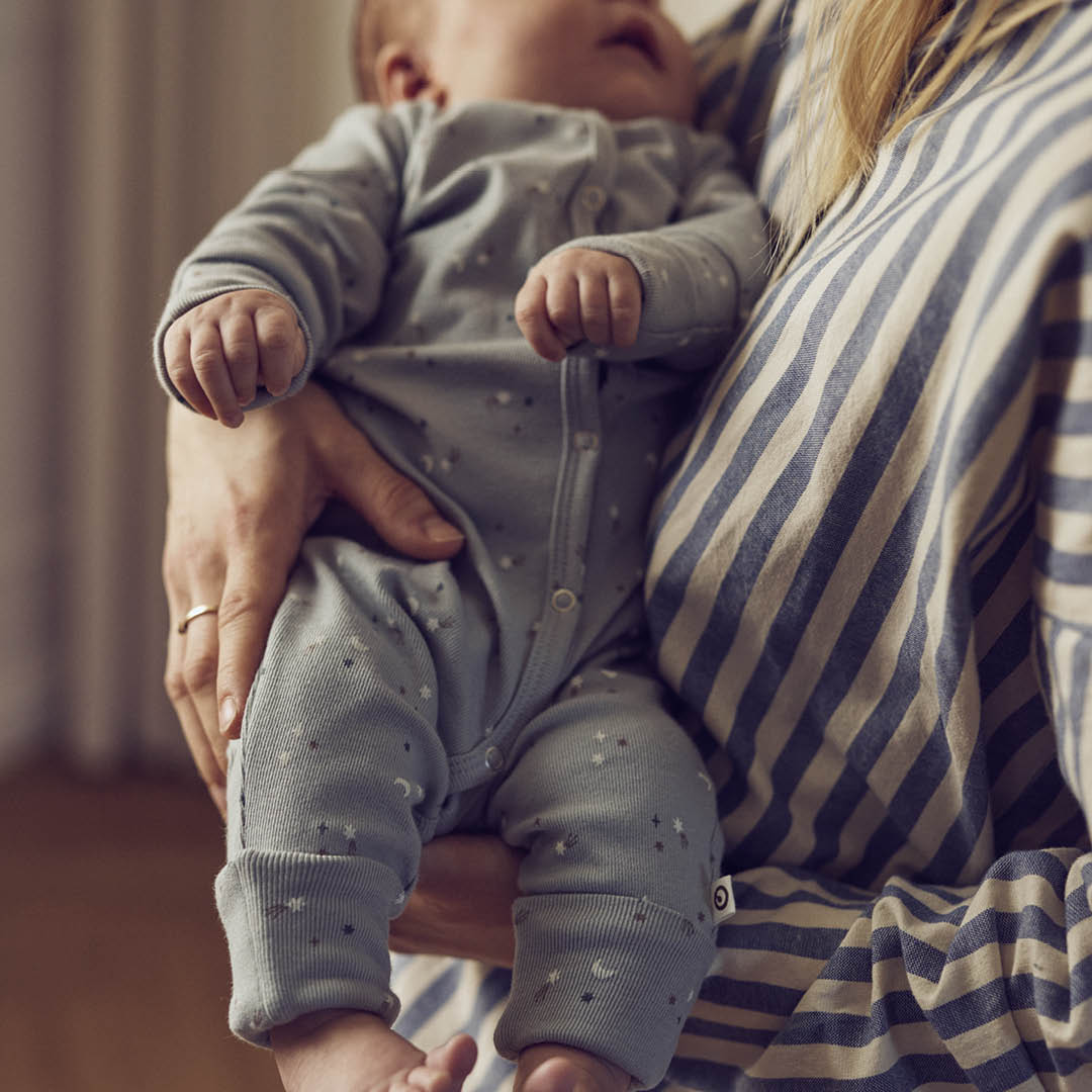 STARS rib bodysuit with feet