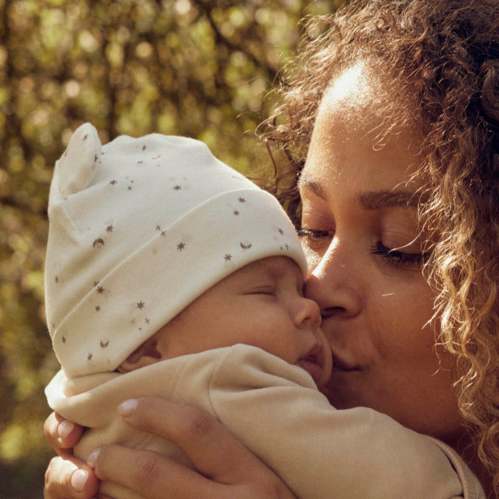 SPARKLE rib bear hat with ears