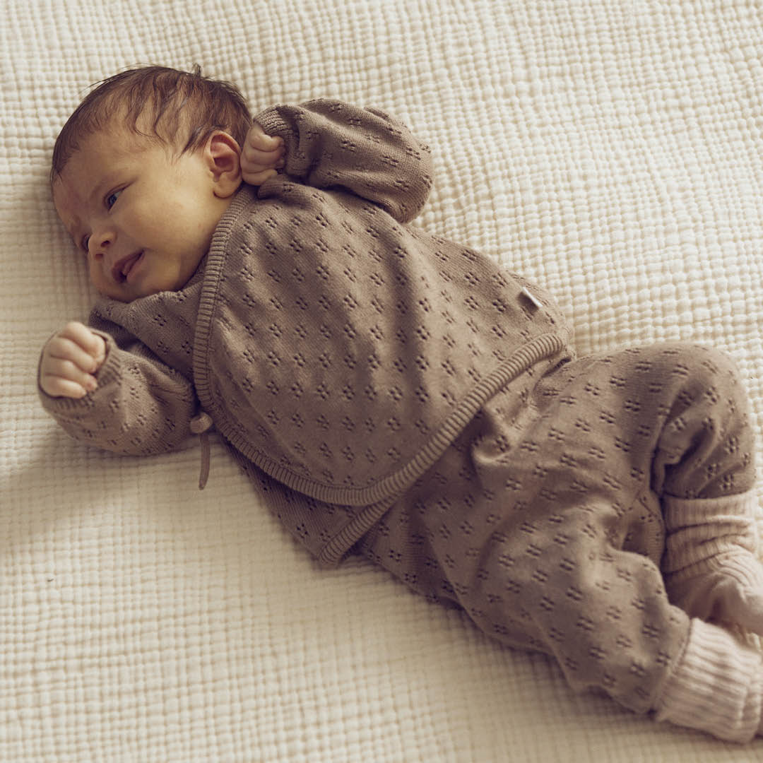 KNIT cardigan with cross closure