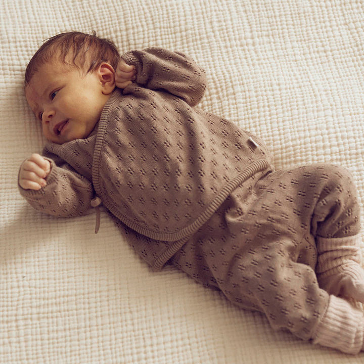 KNIT cardigan with cross closure