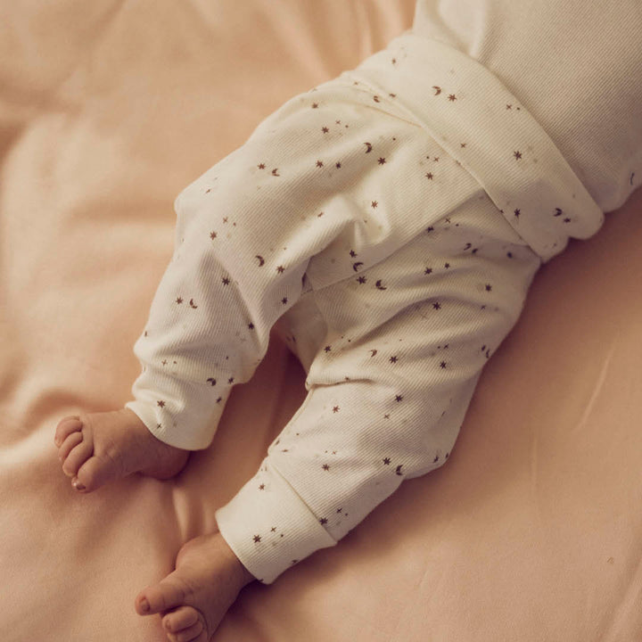 SPARKLE rib pants with stars