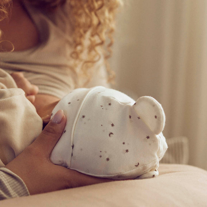 SPARKLE rib bear hat with ears