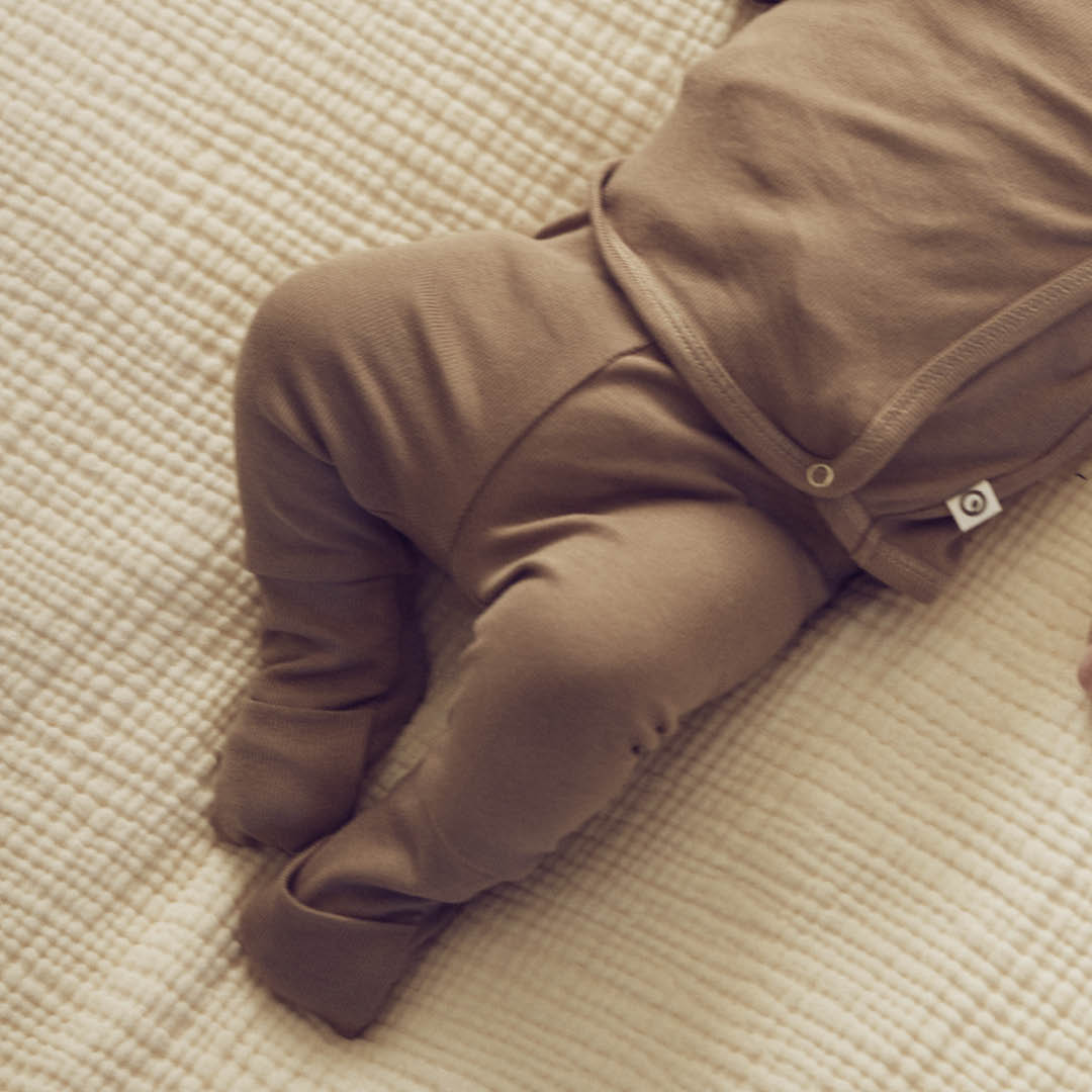 RIB pants with foldable feet