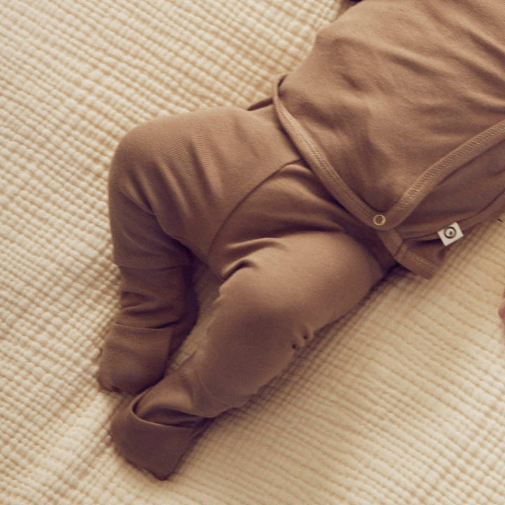 RIB pants with foldable feet
