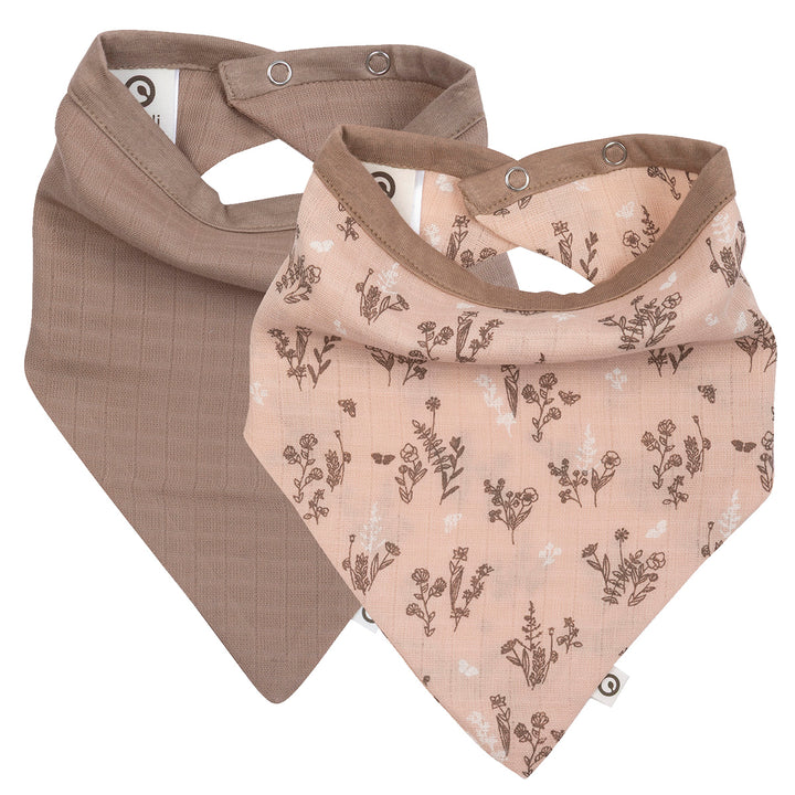 FLORA muslin bib 2-pack