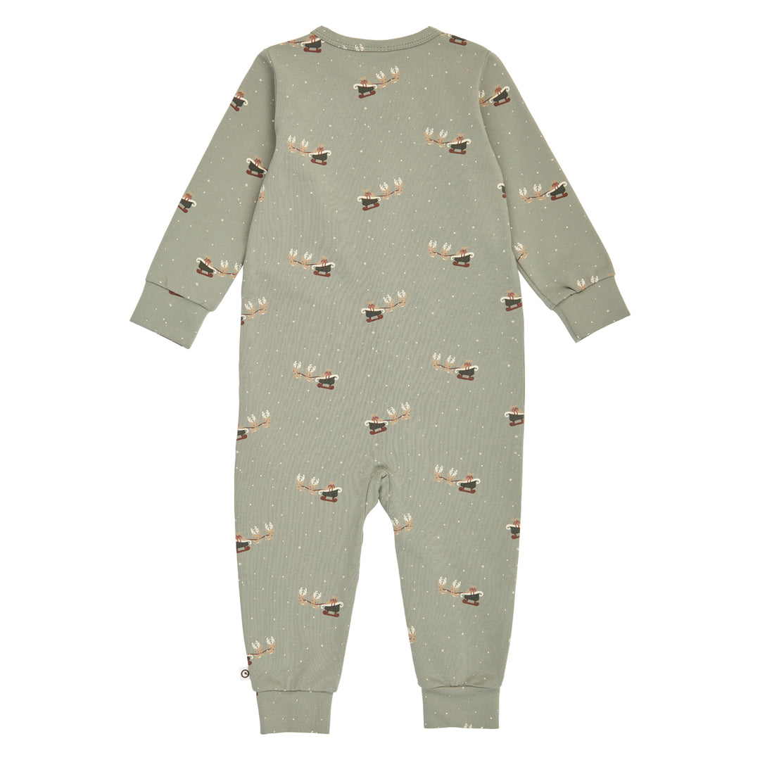 CHRISTMAS printed zip bodysuit