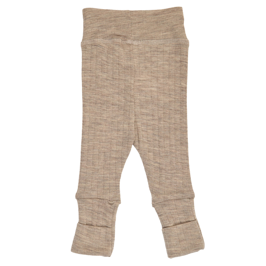WOOLLY RIB pants with foldable feet