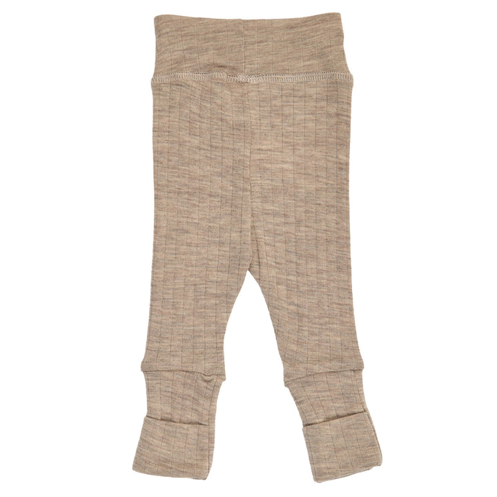 WOOLLY RIB pants with foldable feet