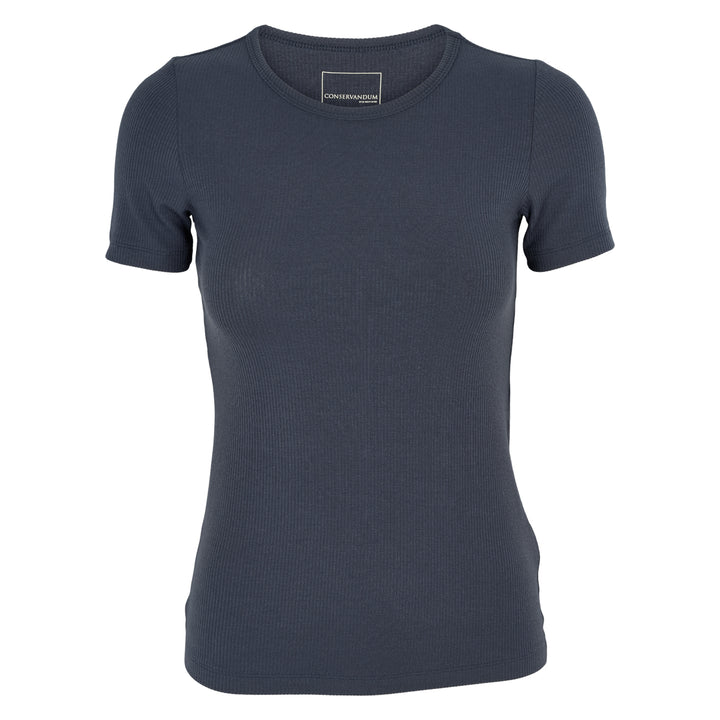 MELLOW tencel rib T-shirt