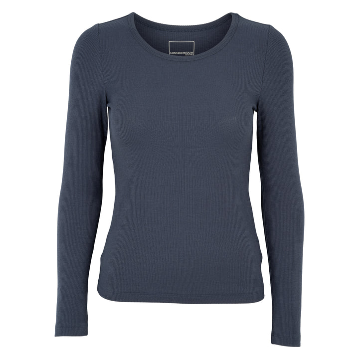 MELLOW tencel rib longsleeve top