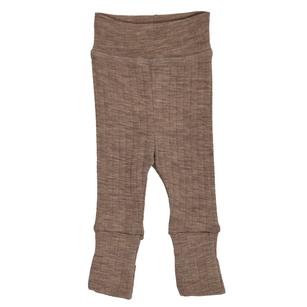 WOOLLY RIB pants with foldable feet