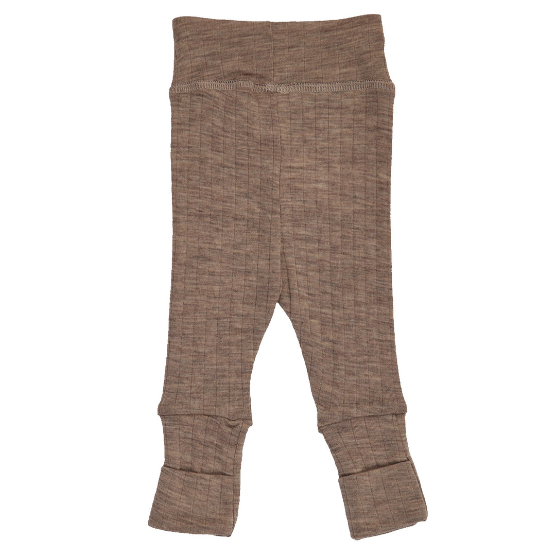 WOOLLY RIB pants with foldable feet