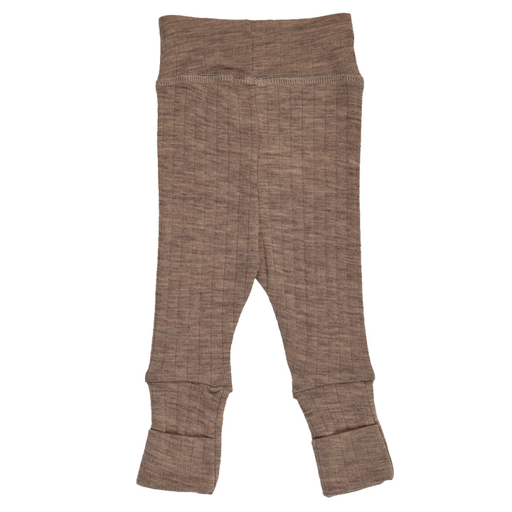 WOOLLY RIB pants with foldable feet